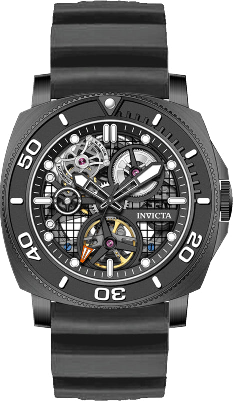 Sea Hunter 44mm / Black / Black Black Dial