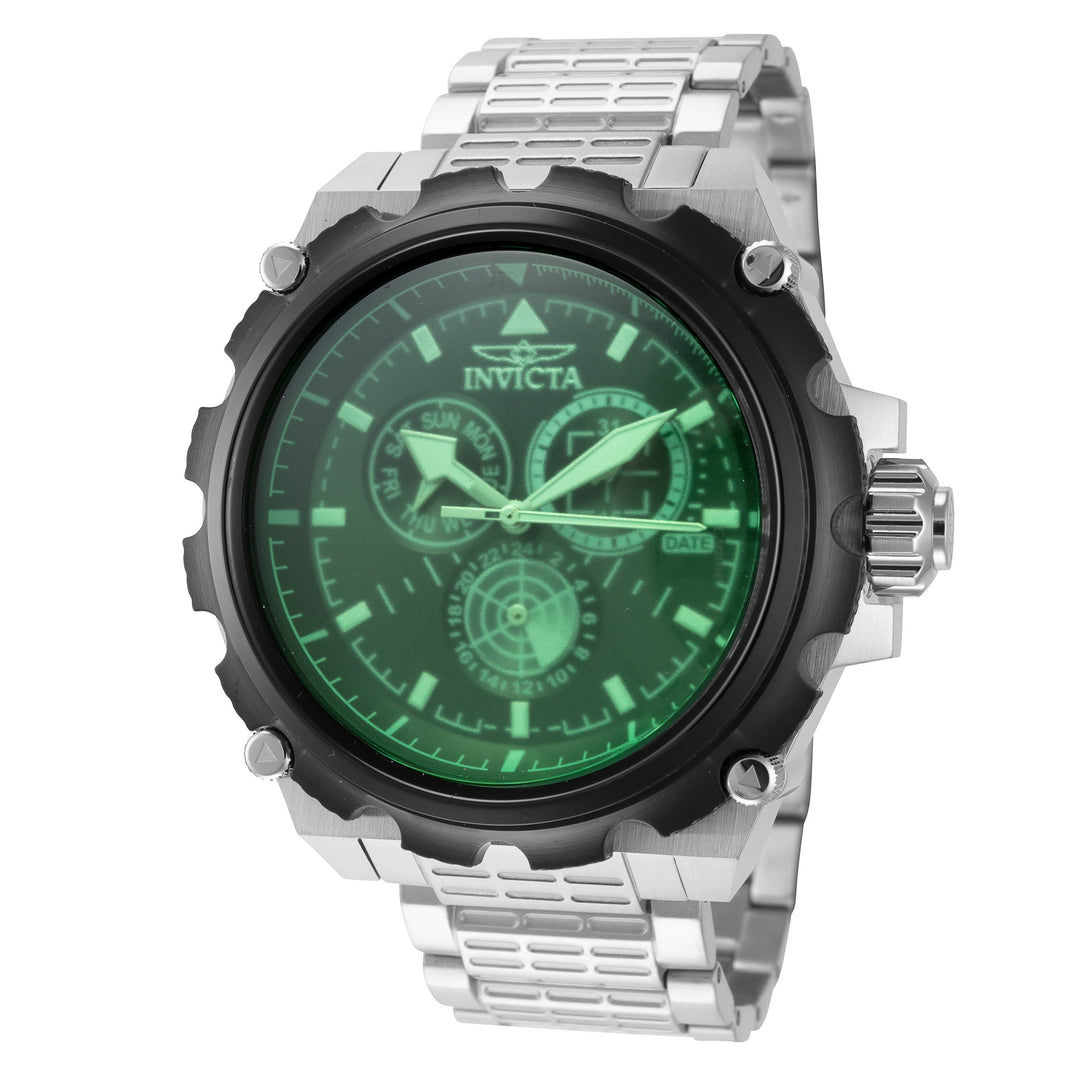 Coalition Forces 50mm / Black / Silver Black Dial