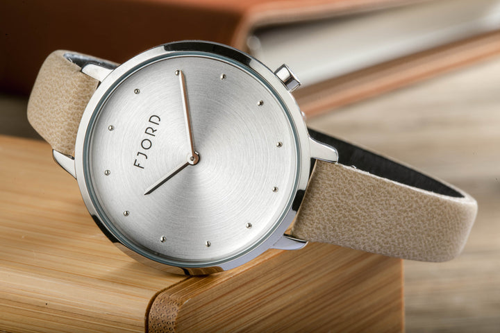 Ripple Silver / Leather | White Dial