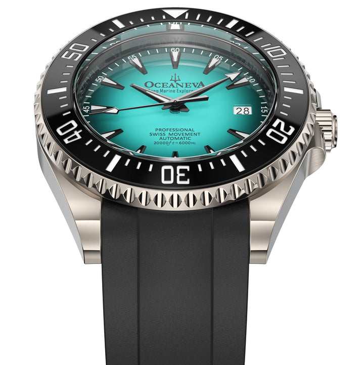 Oceaneva Deep Marine Explorer VI 6000M - Mint Titanium Automatic 6000m/MintBurst