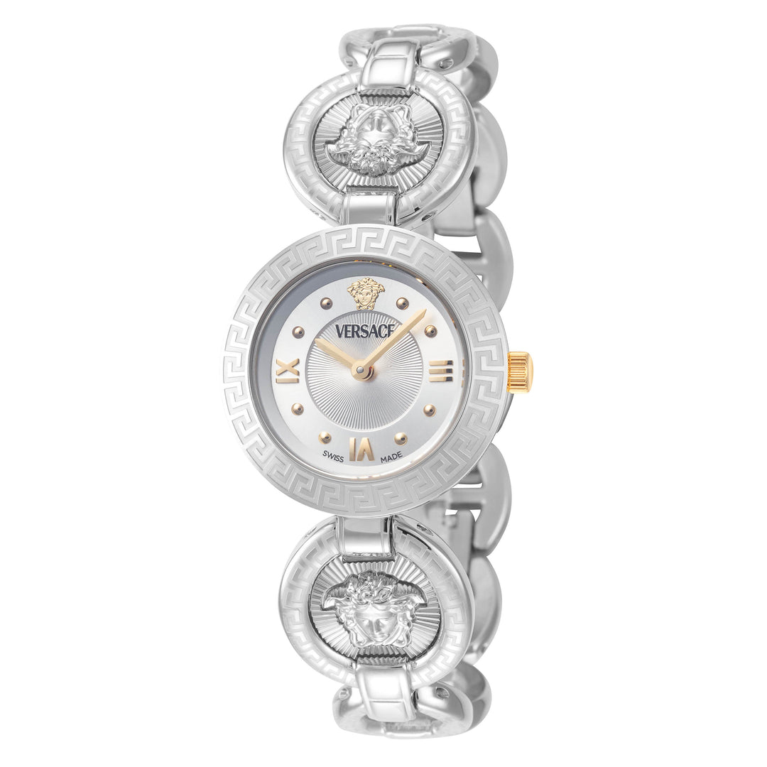 Greca Jewel 28mm / Silver / Silver | Silver Dial