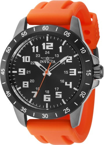 Pro Diver 45mm / Black / Orange | Black Dial
