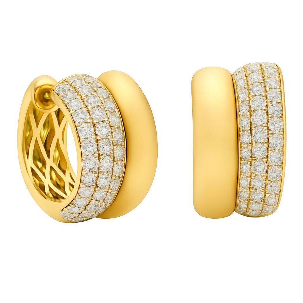 Diamond Pavé Chunky Earrings