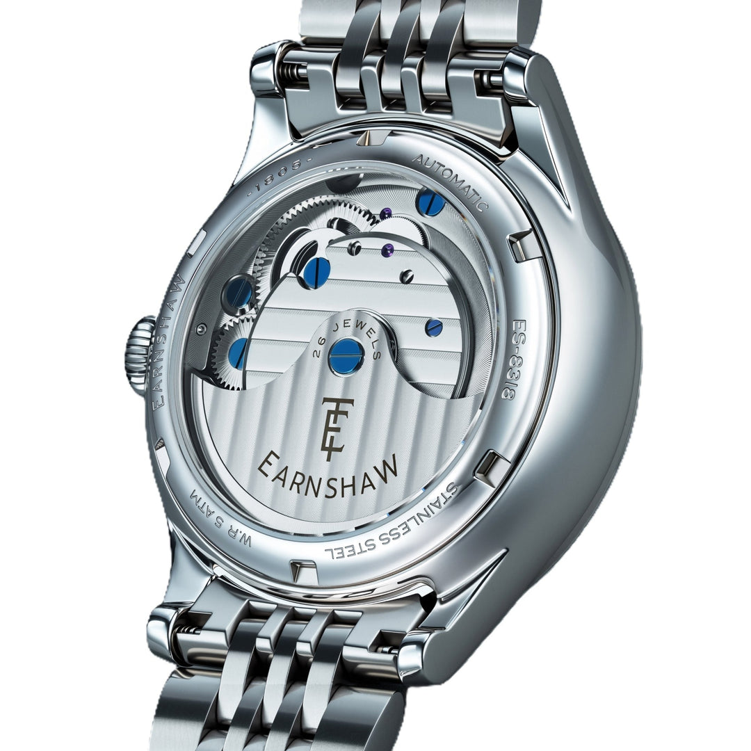 Dalton Dove Heritage  / Silver Stainless Steel Bracelet Cream White Dial