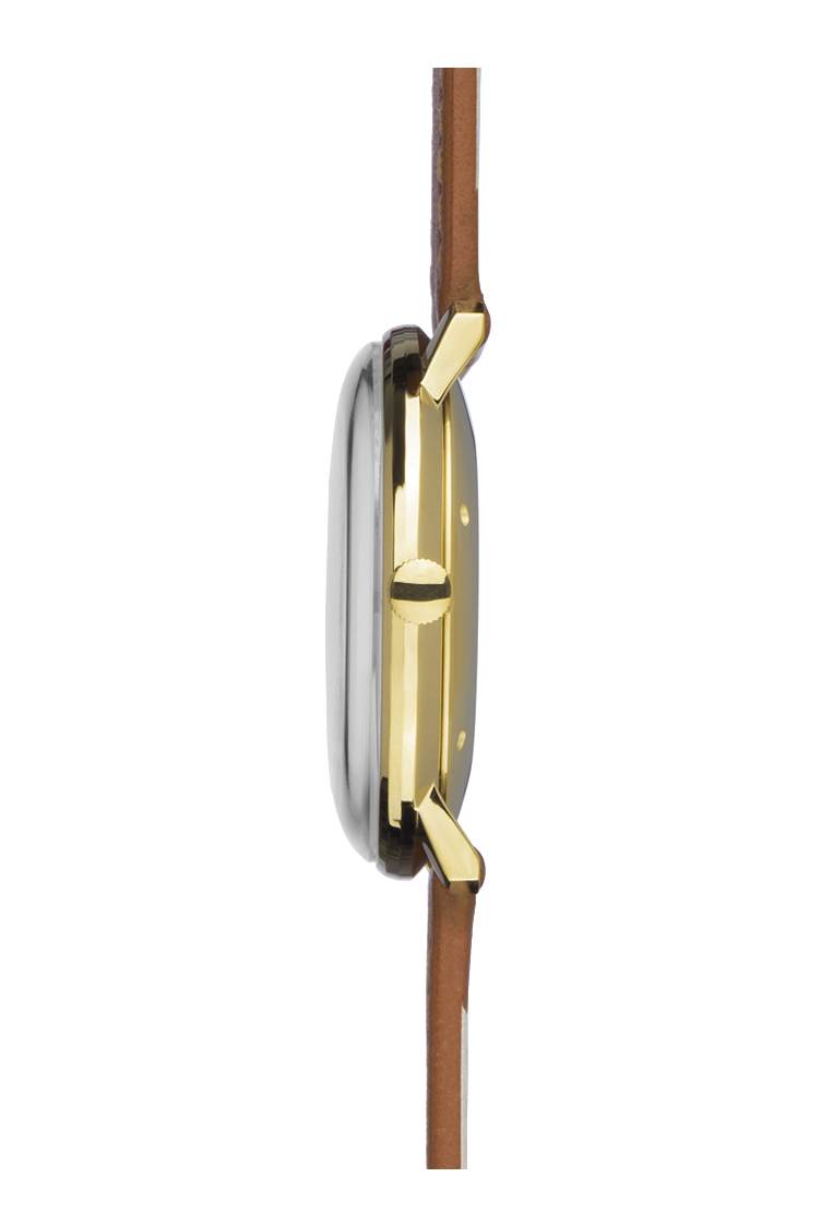 Max Bill Automatic Silver Dial / Brown Leather Strap Silver Dial