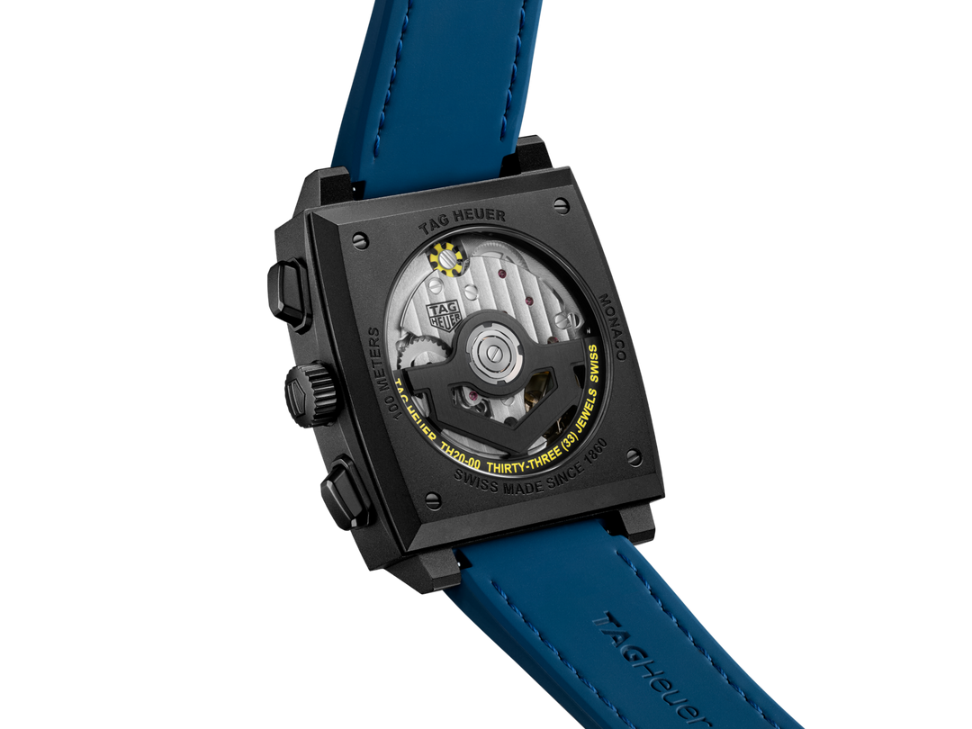 Monaco Chrono Black / Blue | Black Dial