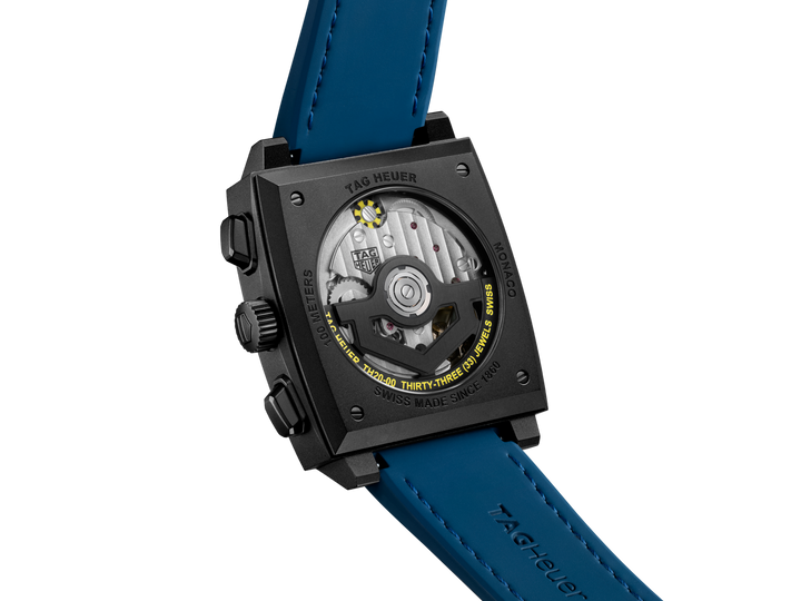 Monaco Chrono Black / Blue | Black Dial