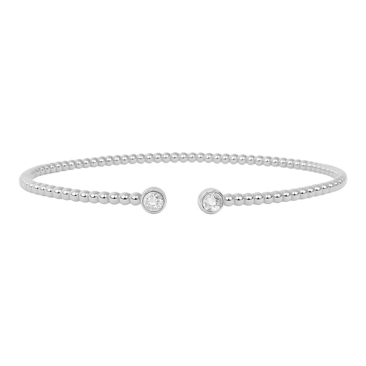Beaded Diamond Open Cuff