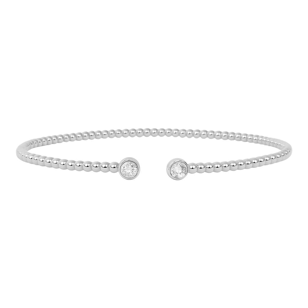 Beaded Diamond Open Cuff