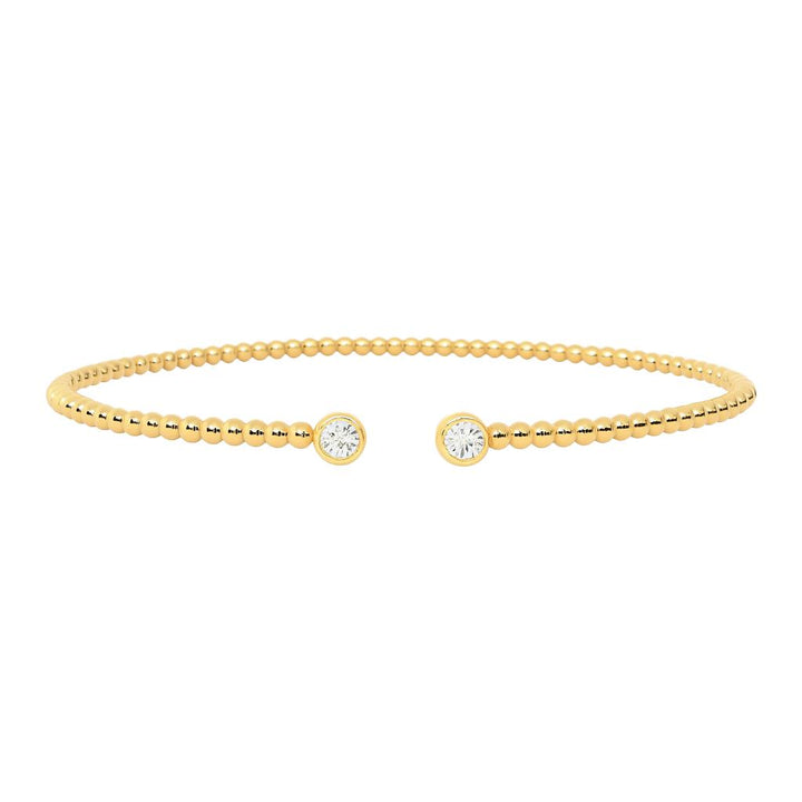 Beaded Diamond Open Cuff