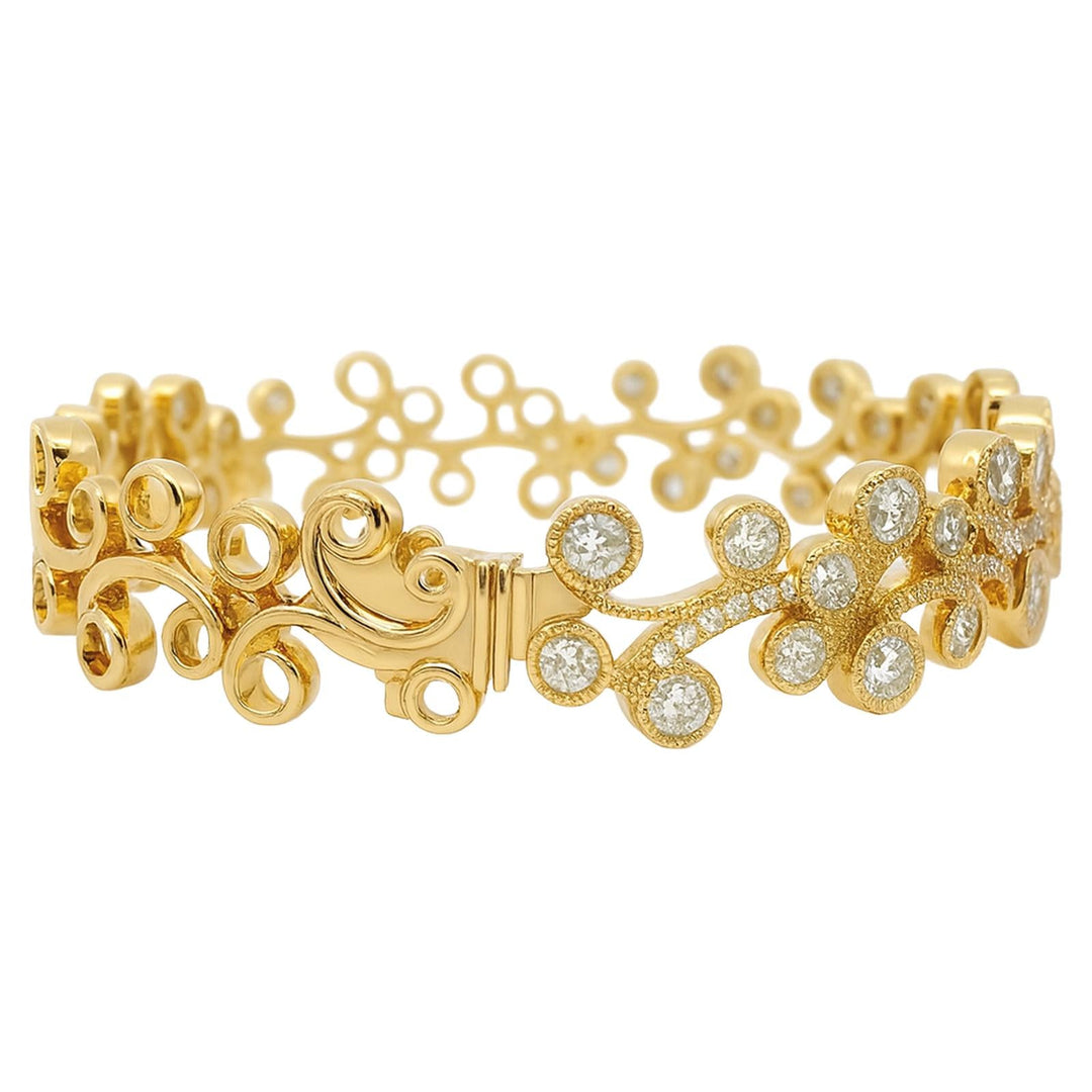 Diamond Vine Bangle