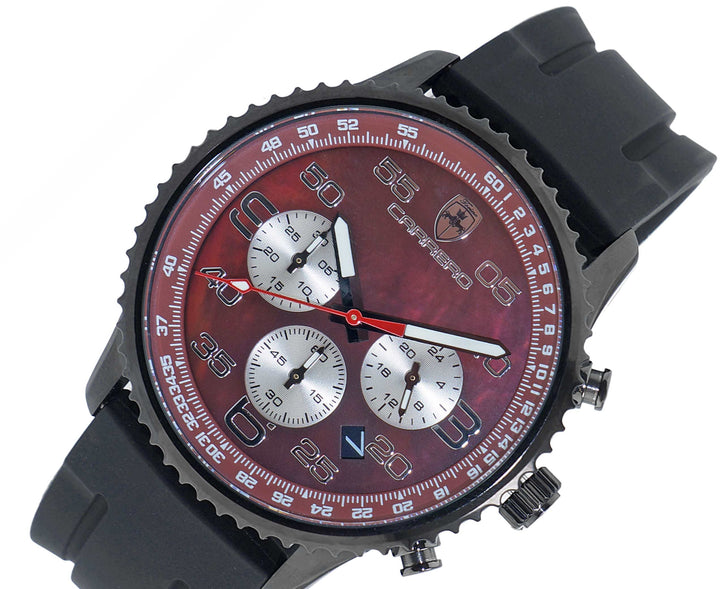 Aureum BLACK/MAROON Maroon Dial
