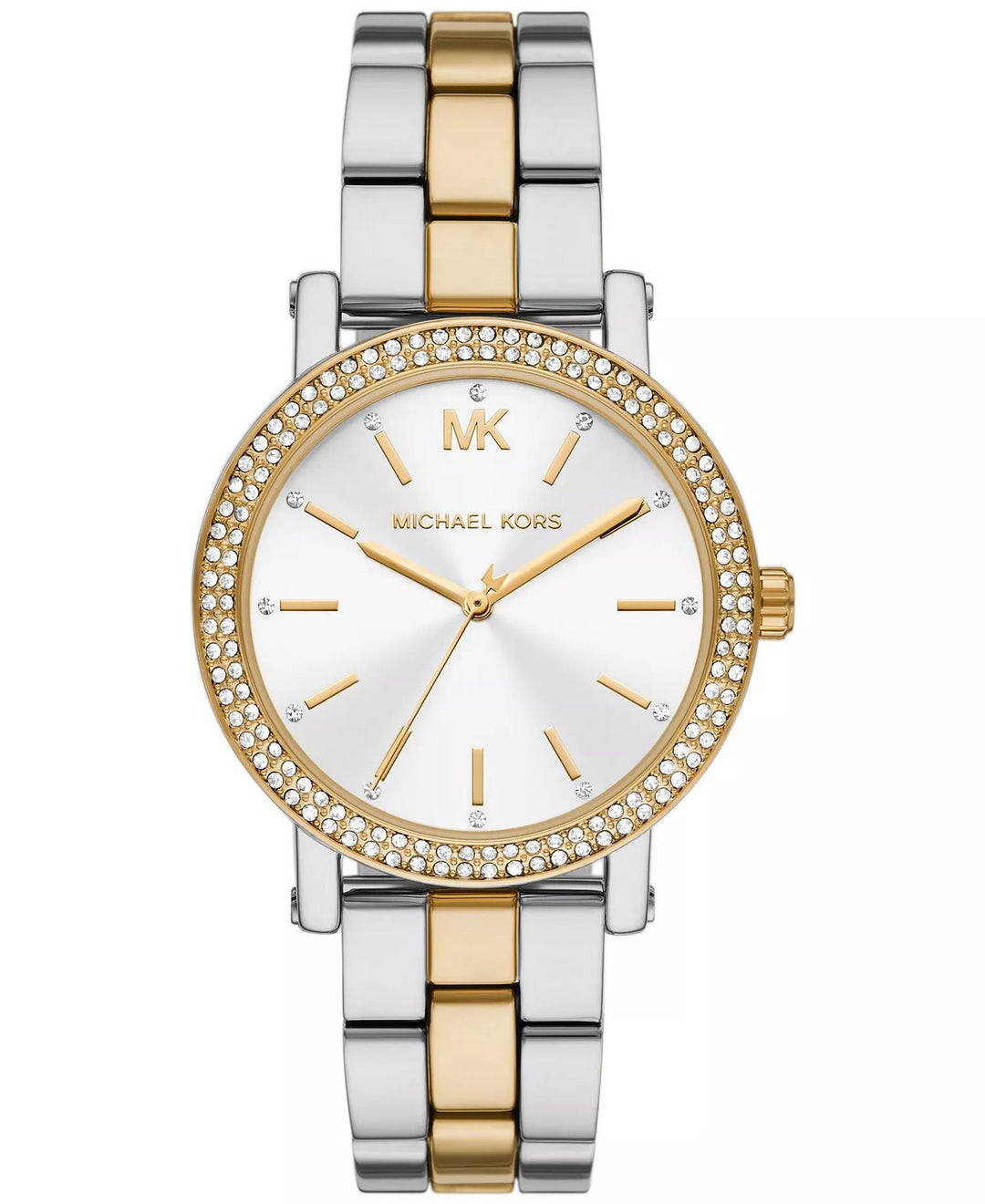 Corey Silver Dial Silver And Gold Stainless Steel Bracelet 38mm Silver Dial