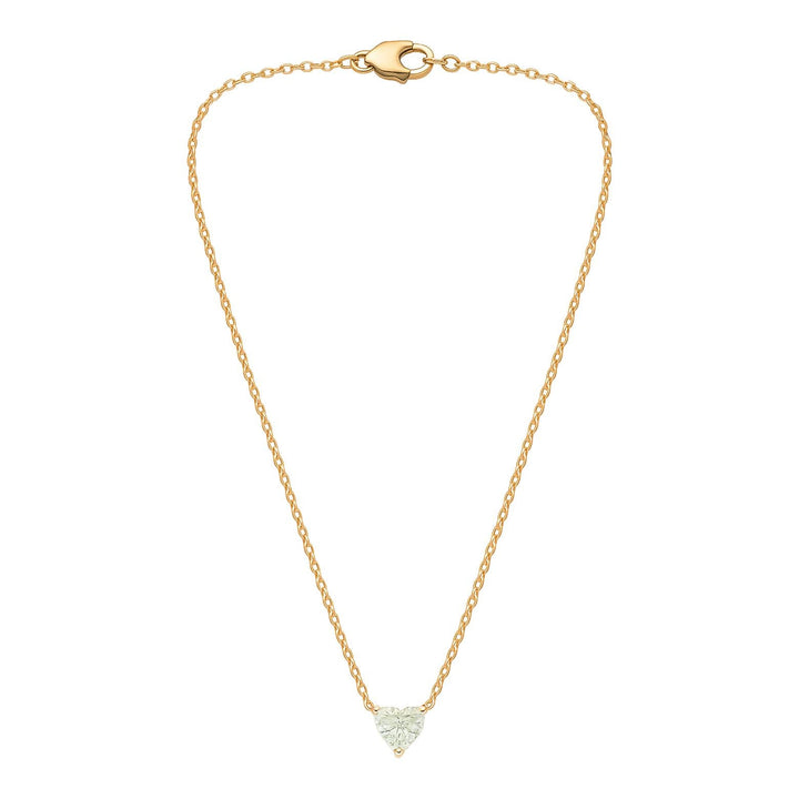 Heart Solitaire Diamond Necklace