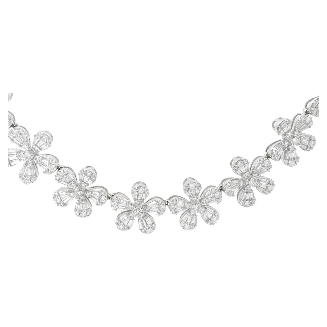 Floral Diamond Necklace
