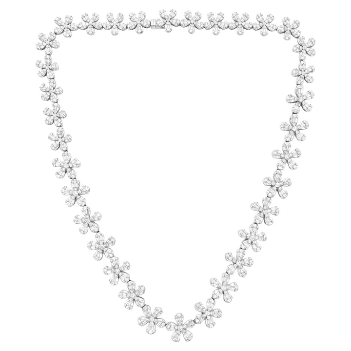 Floral Diamond Necklace