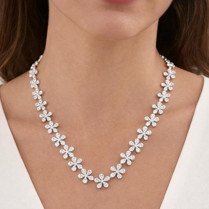 Floral Diamond Necklace