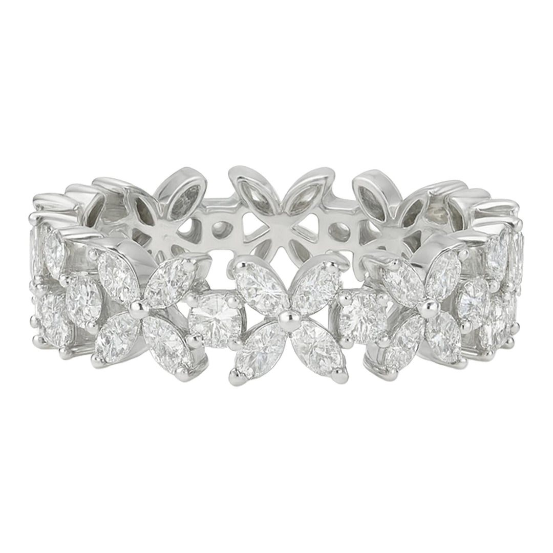 Marquise Diamond Floral Band