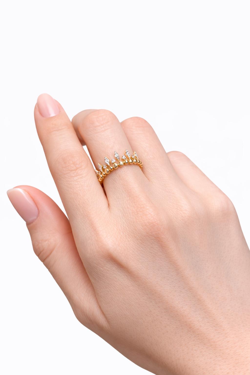 Diamond Marquise Crown Band