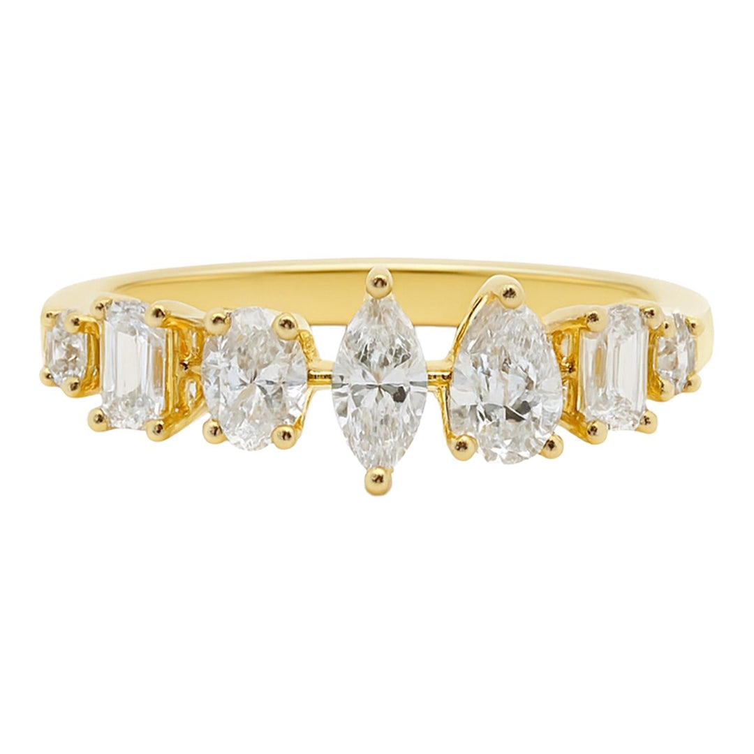 Mixed Cut Diamond Band