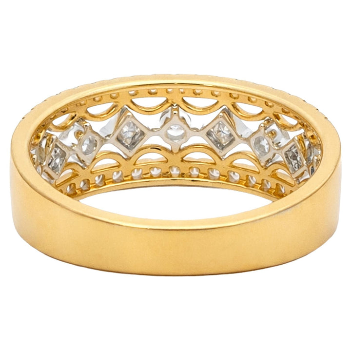 Two-Tone Diamond Crown Band