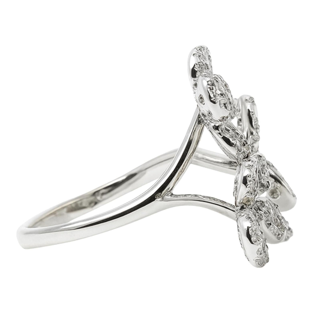 Triple Diamond Flower Ring