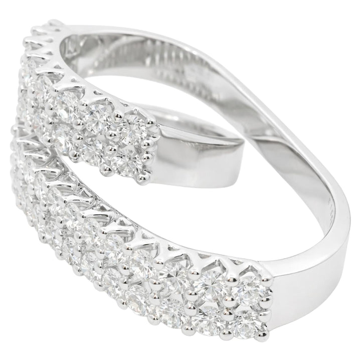 Diamond Multi-Row Wrap Ring