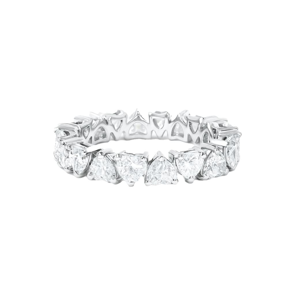 Heart Shape Diamond Eternity Band