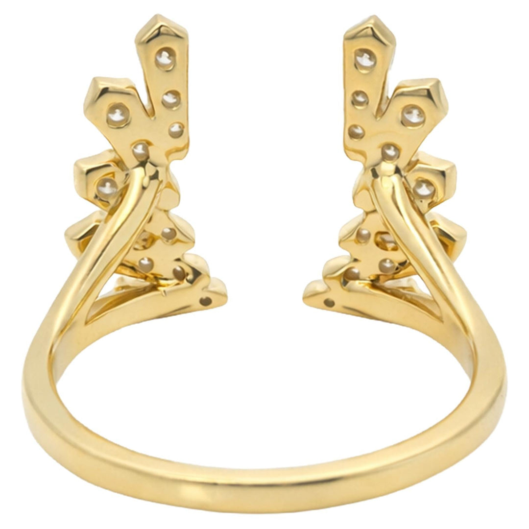 Diamond Laurel Open Ring