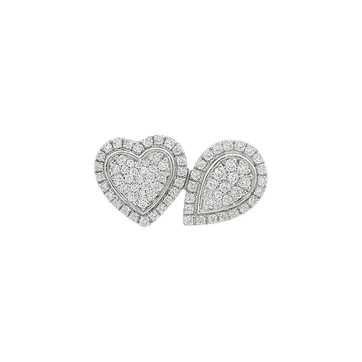 Diamond Heart & Pear Halo Ring
