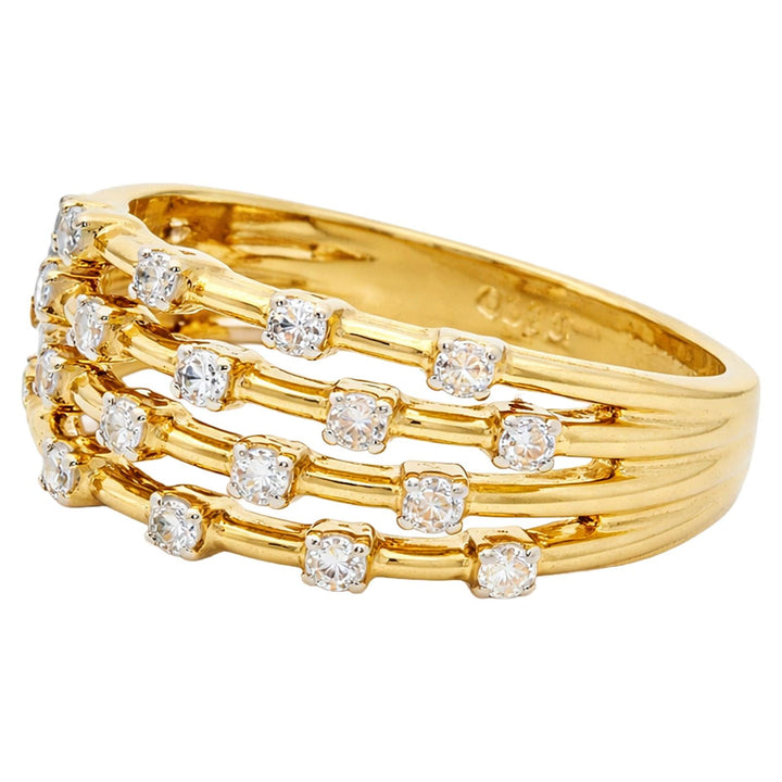 Multi-Row Bezel Diamond Band