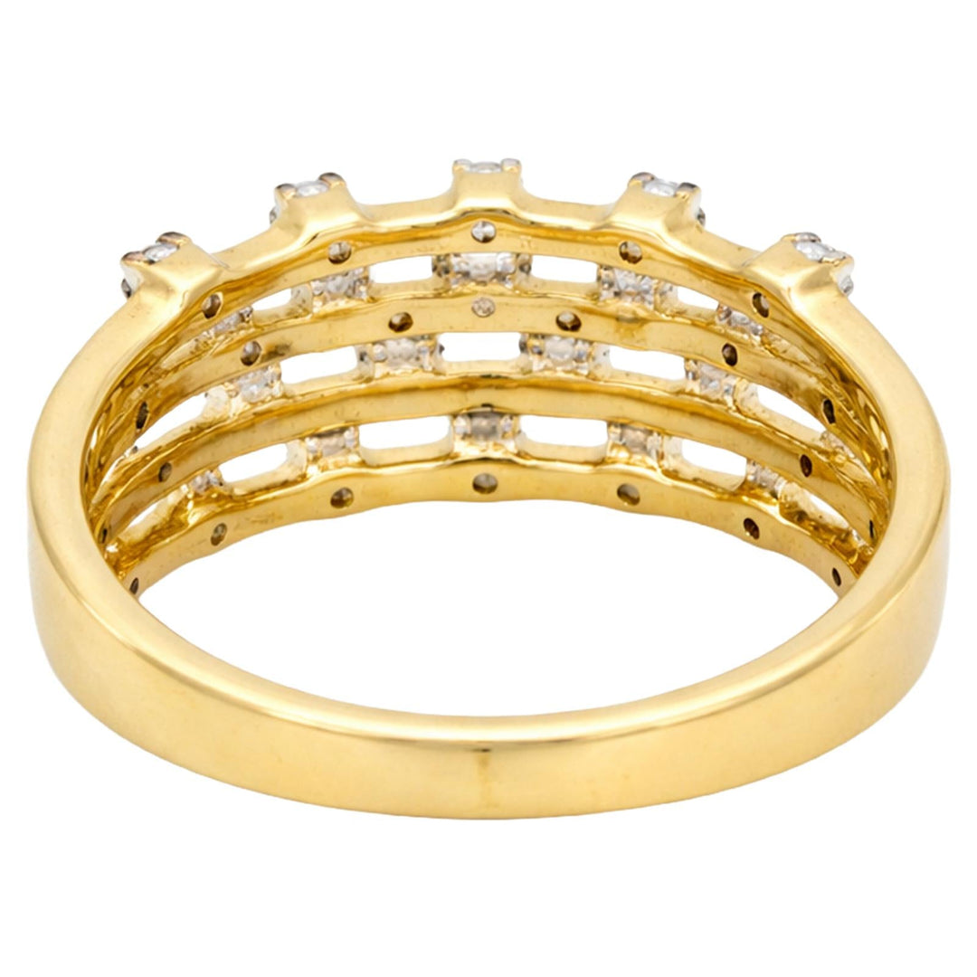 Multi-Row Bezel Diamond Band