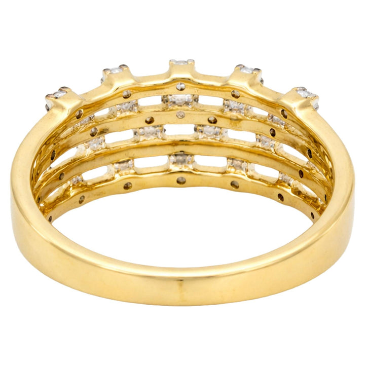 Multi-Row Bezel Diamond Band