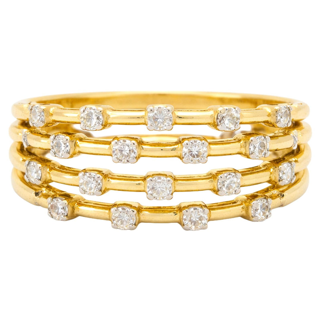 Multi-Row Bezel Diamond Band