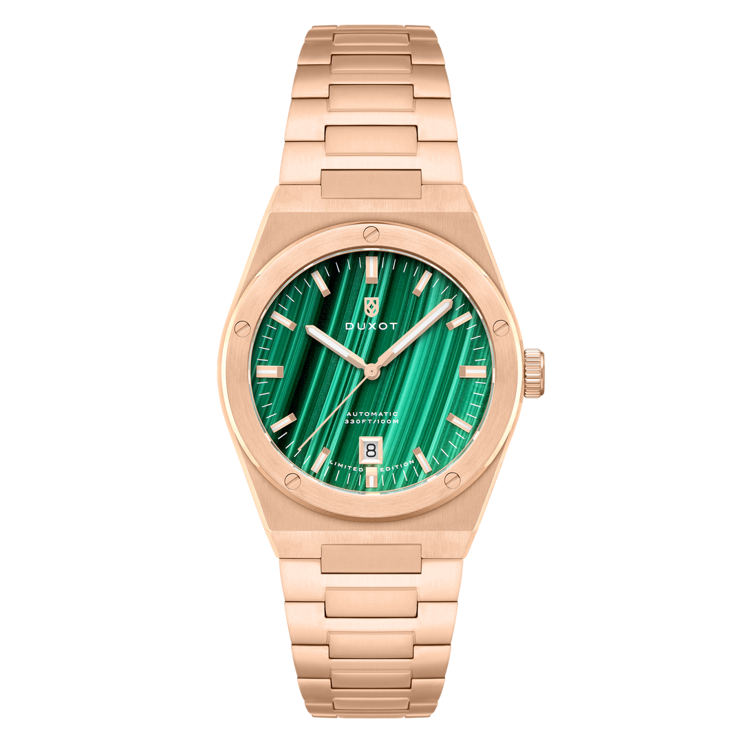 Bastia Automatic Lapidary Limited Edition Green Dial / Rose-Gold-Tone Bracelet G