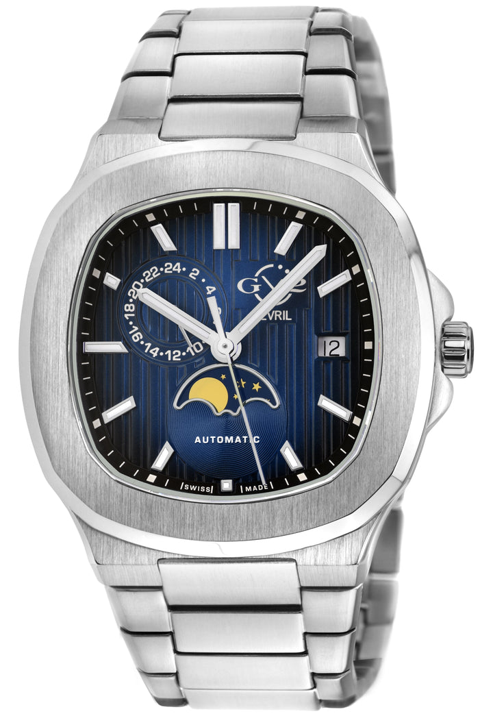 Potente - Moon phase Swiss Automatic, Sellita SW285-1,AMoon Phase, SS Case, Blue