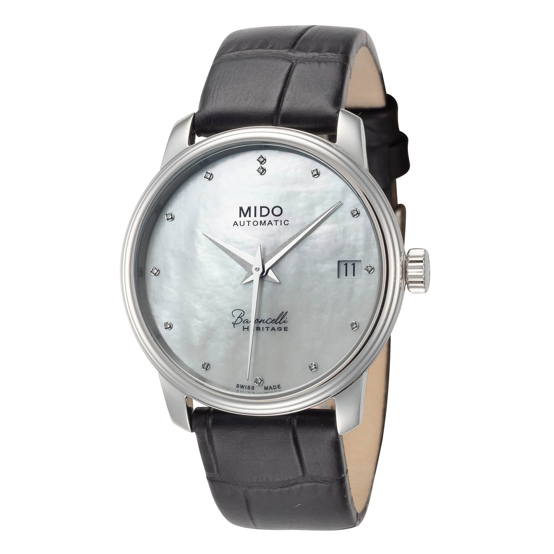 Heritage 33mm / White / Black | White Dial