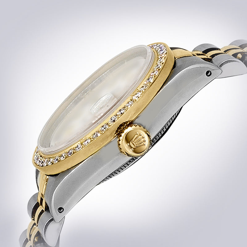 Rolex - Stainless Steel and Yellow Gold Datejust - Diamond Bezel - Ocean Mother of Pearl Diamond Dial - Jubilee Bracelet