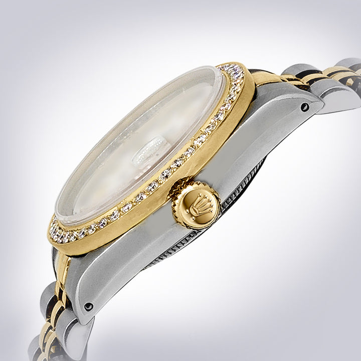 Rolex - Stainless Steel and Yellow Gold Datejust - Diamond Bezel - Ocean Mother of Pearl Diamond Dial - Jubilee Bracelet