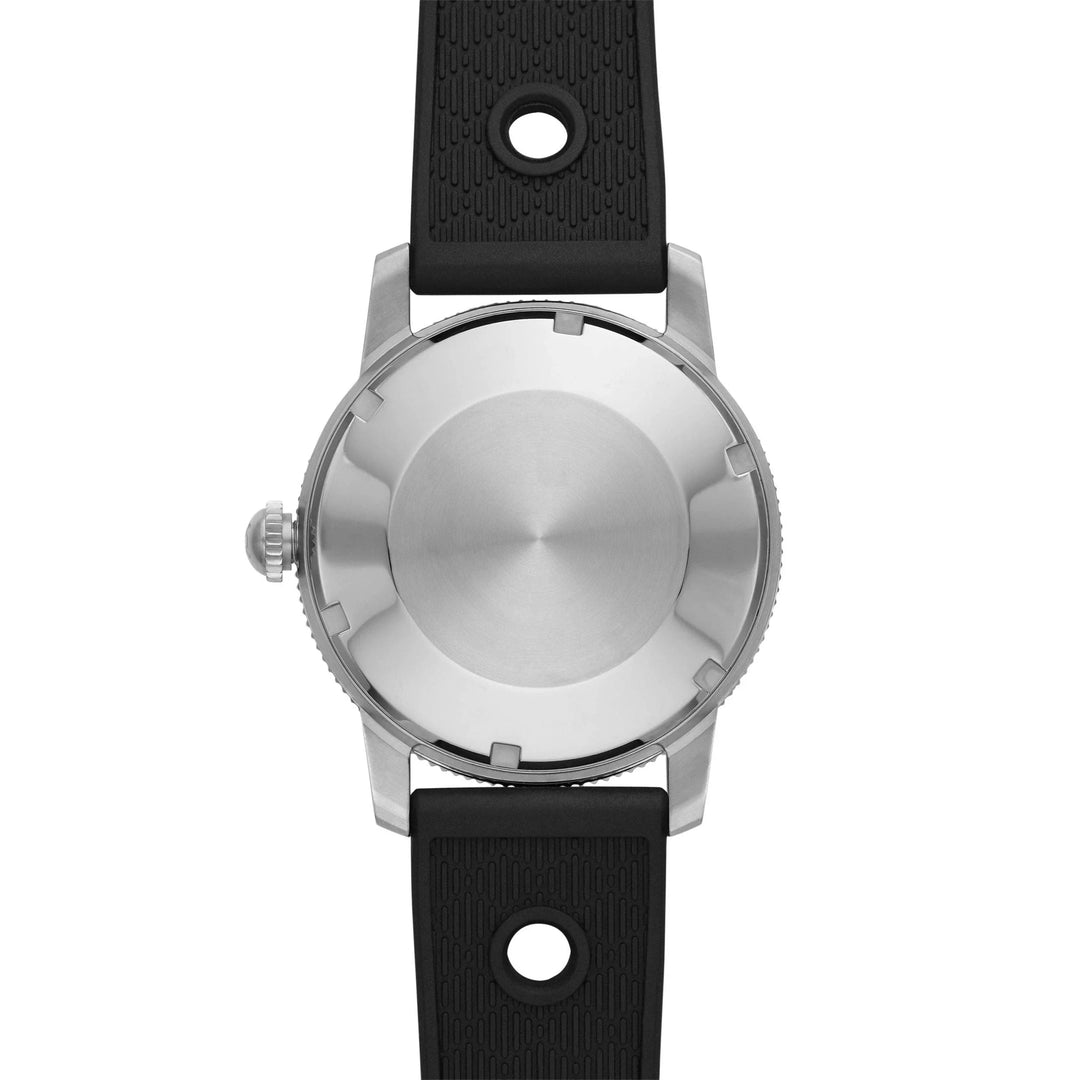 Super Sea Wolf Black Dial / Black Top Ring Silver Dial