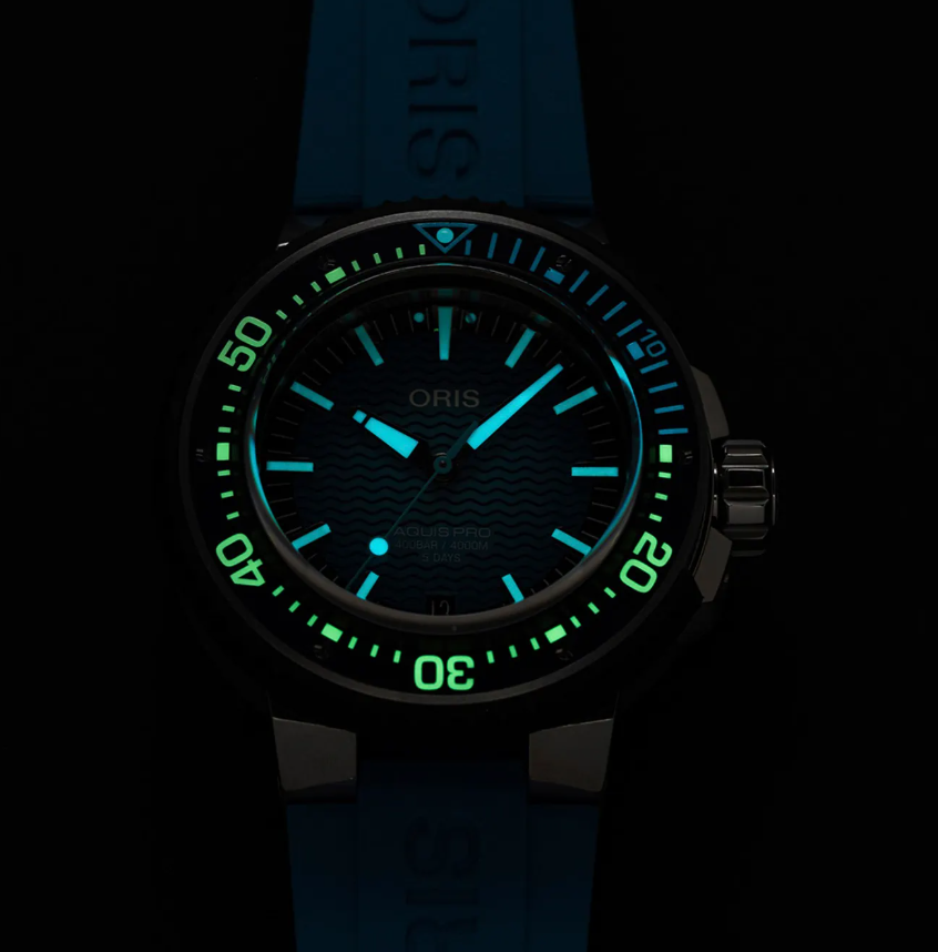Aquis Pro 400M 49.50mm Blue Dial