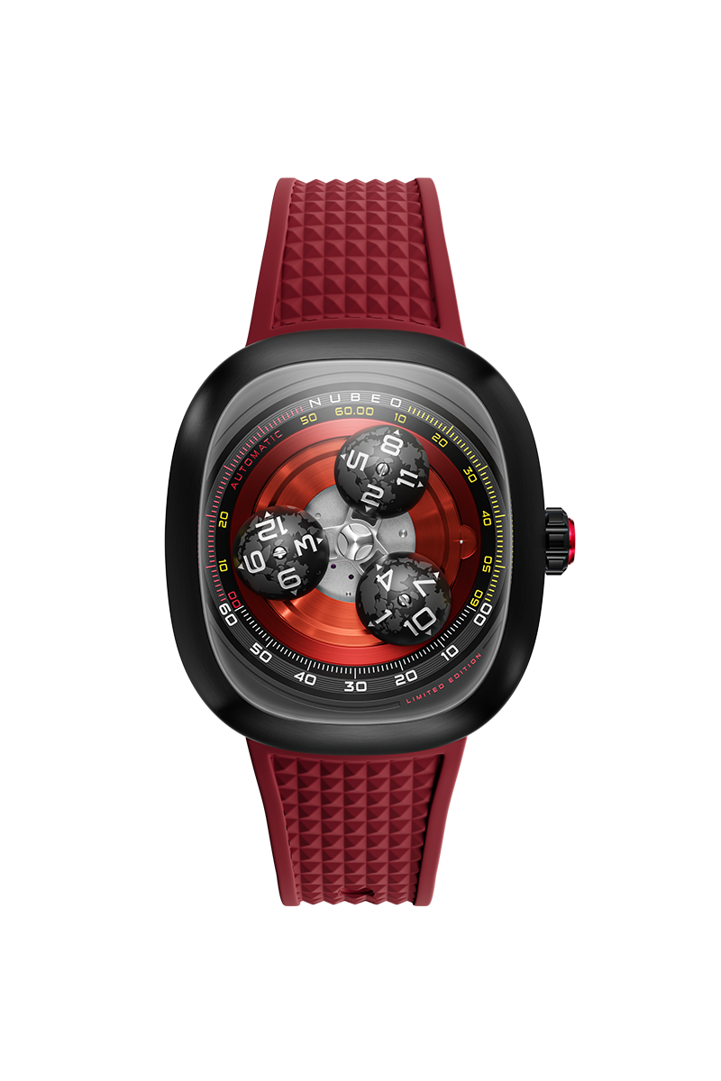 Tri-star Orbit Automatic Limited Edition Red / Rubber | Red Dial