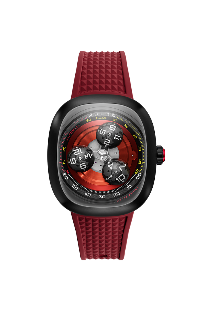 Tri-star Orbit Automatic Limited Edition Red / Rubber | Red Dial