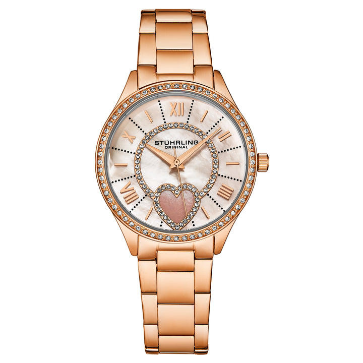 Saylor Mother of Pearl Quartz Classic Rose/Stainless | White Dial