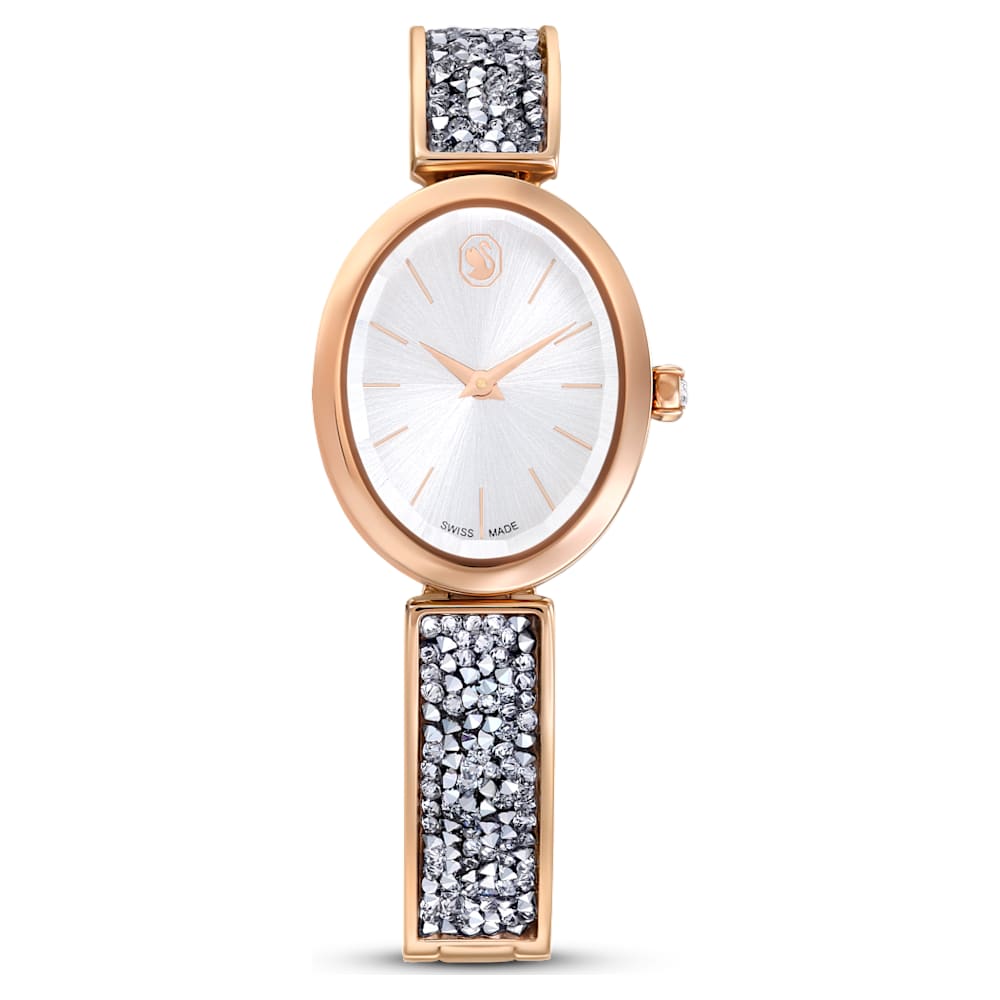 Crystal Rock 30mm / Silver / Rose Gold Silver Dial