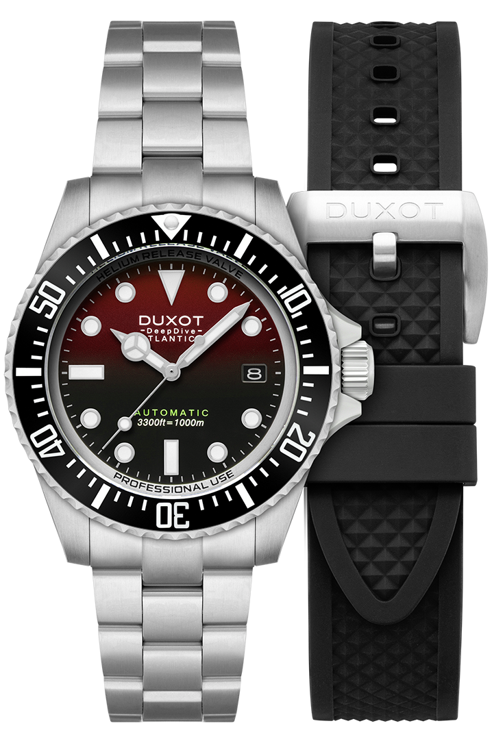 Atlantica Deep Dive Automatic Limited Edition Red/Stainless Steel Red Dial