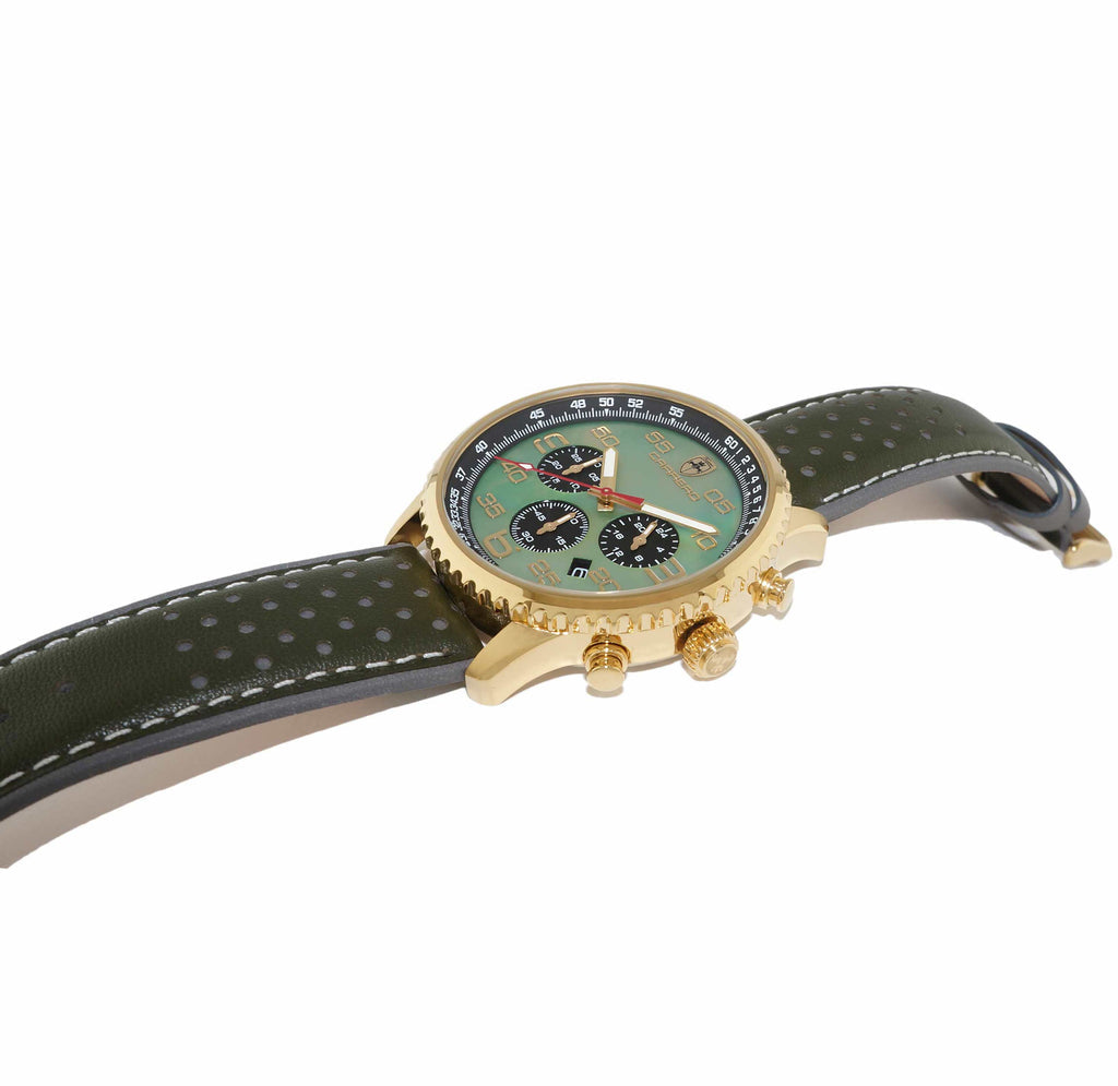 Aureum Goldtone/Green | Green Dial
