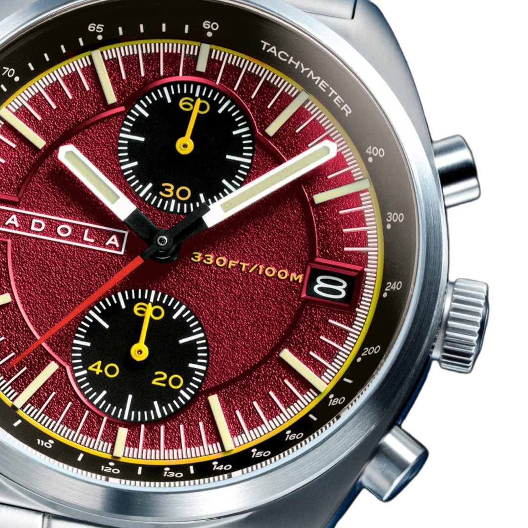 Slipstream Rouge Pocket / Silver Stainless Steel Bracelet Red Dial