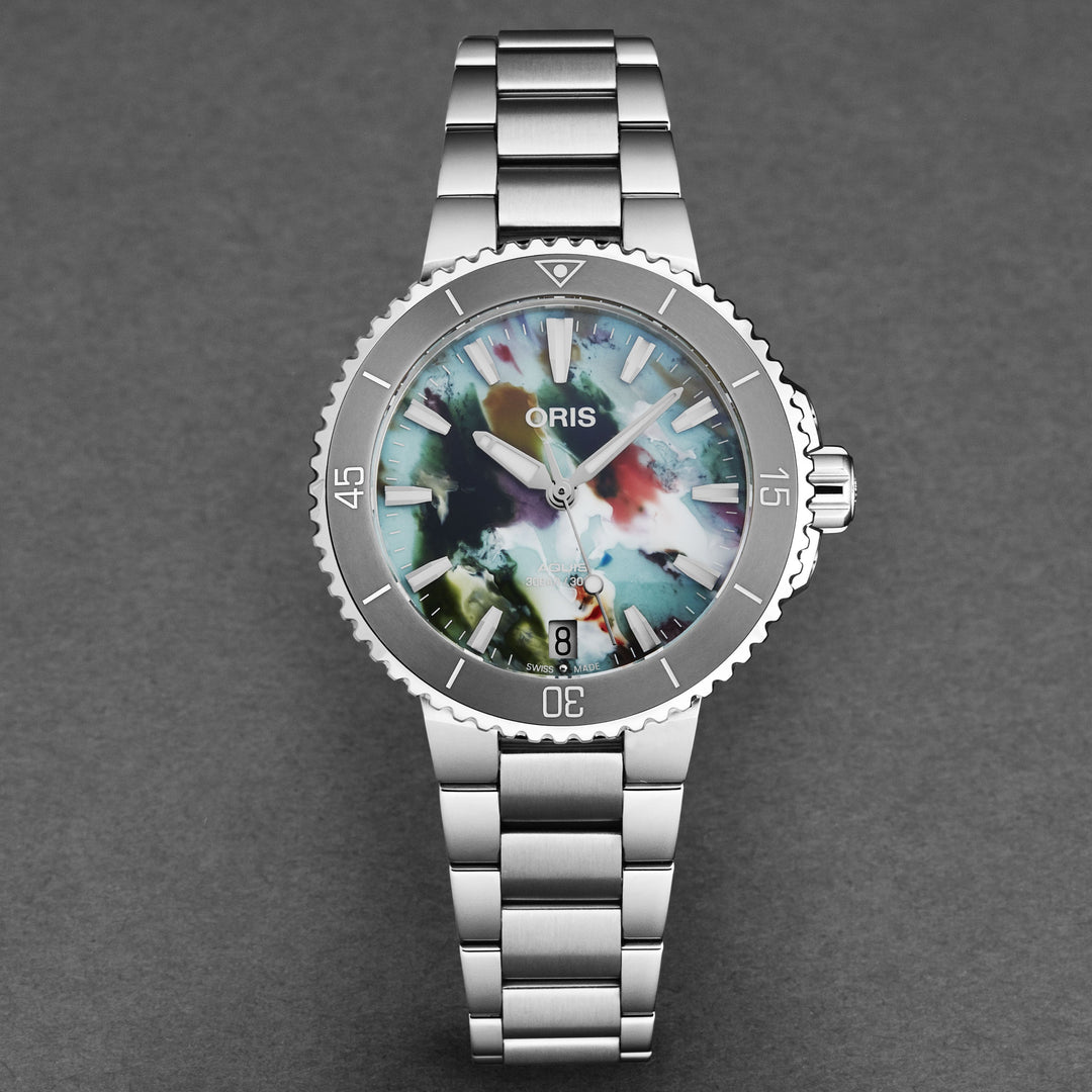 Aquis Multicoloured / Stainless Steel Multi-Color Dial