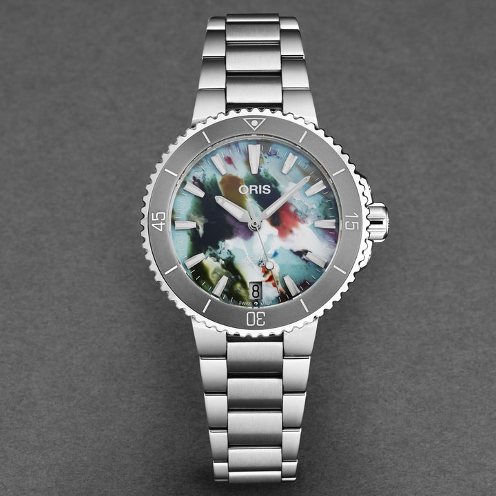 Aquis Multicoloured / Stainless Steel Multi-Color Dial